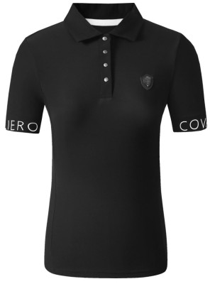 Koszulka Polo Czarny Spring/Summer 2025 Covalliero