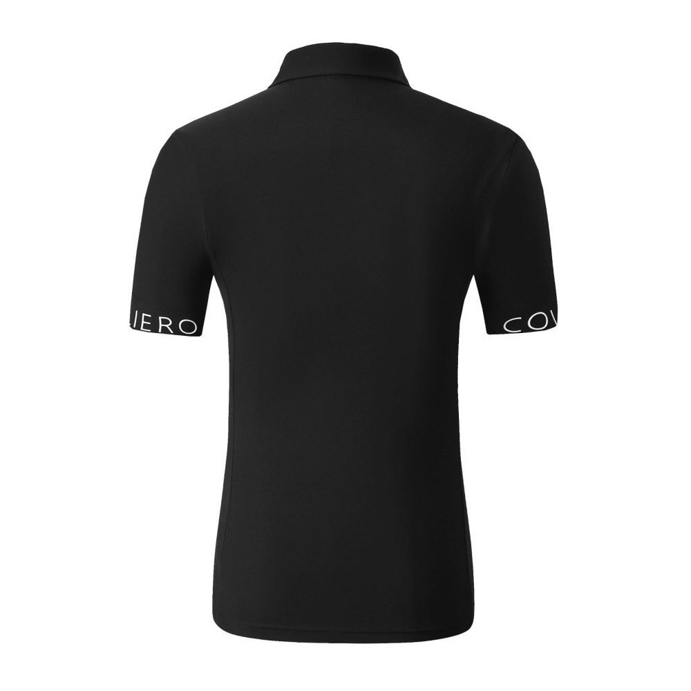 Koszulka Polo Czarny Spring/Summer 2025 Covalliero