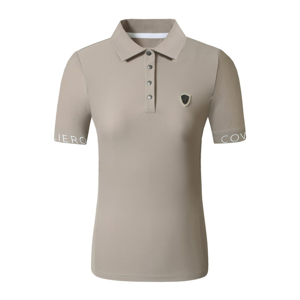 Koszulka Polo Beżowy Spring/Summer 2025 Covalliero Koszulka Polo Beżowy Spring/Summer 2025 Covalliero