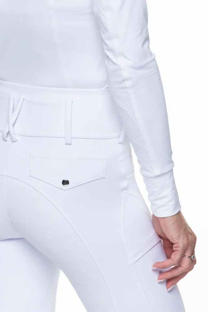 Bryczesy ujeżdżeniowe damskie "Lewis" białe Equine Epoque