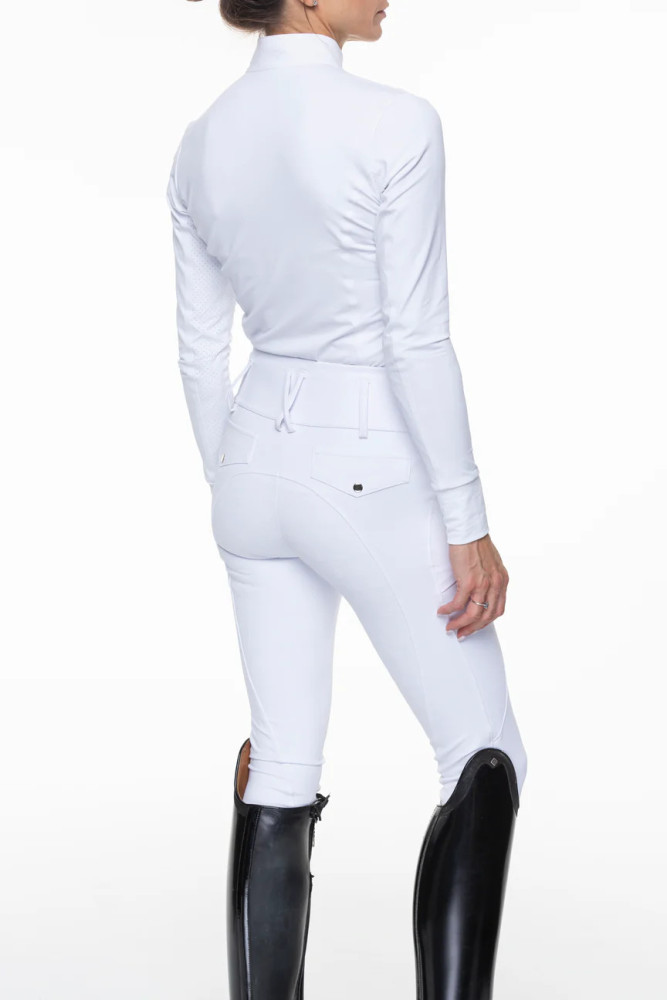 Bryczesy ujeżdżeniowe damskie "Lewis" białe Equine Epoque