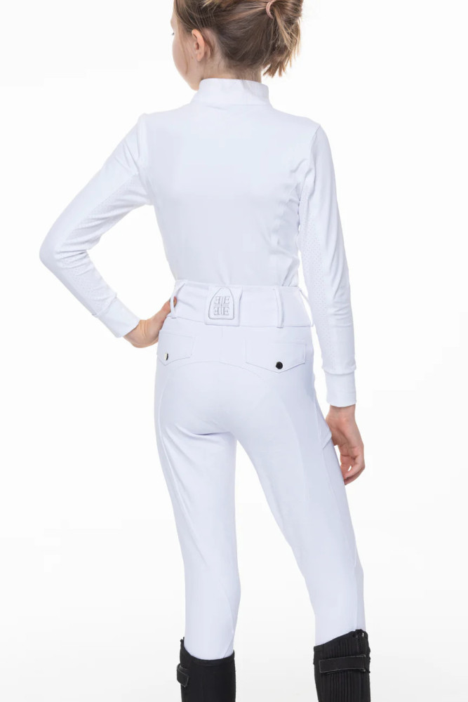 Bryczesy dziecięce "Lewis" białe Equine Epoque