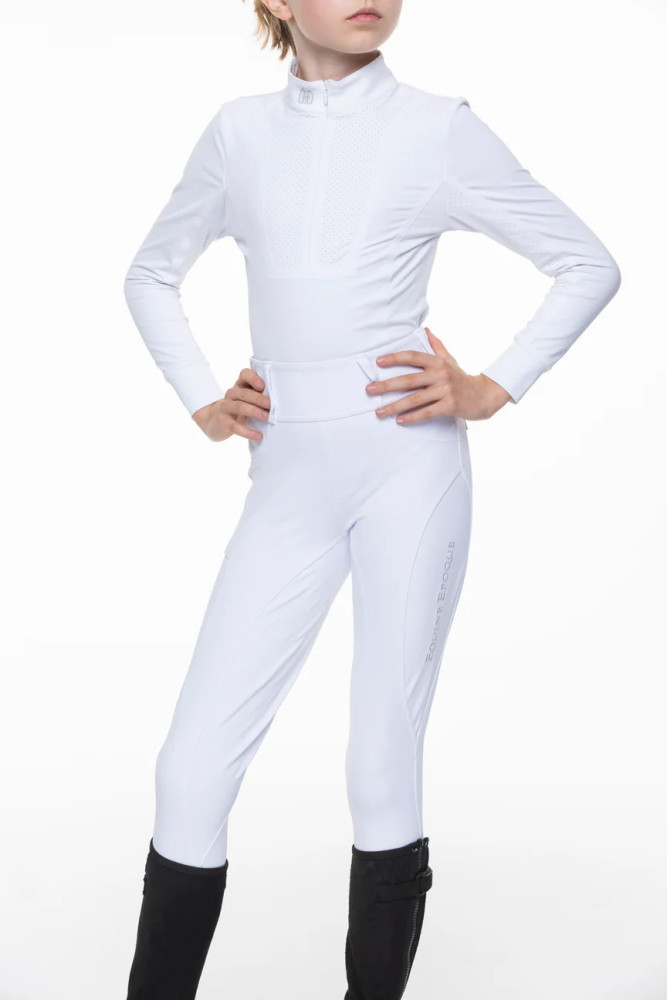 Bryczesy dziecięce "Lewis" białe Equine Epoque