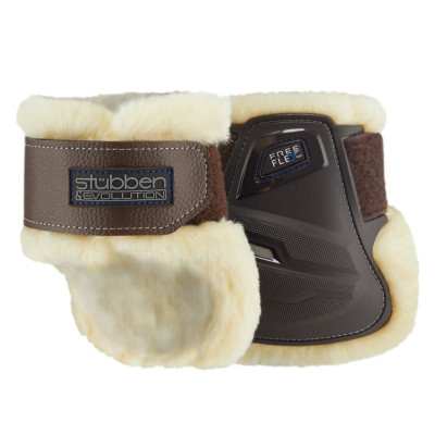 Ochraniacze Skokowe Hybrid Fetlock Boots Fleece Tylne Brązowe Stubben