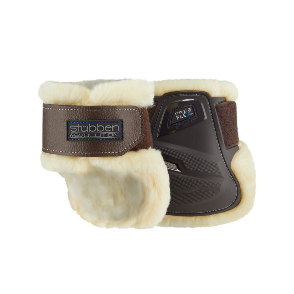 Ochraniacze Skokowe Hybrid Fetlock Boots Fleece Tylne Brązowe Stubben
