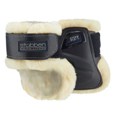 Ochraniacze Skokowe Hybrid Fetlock Boots Fleece Tylne Czarne Stubben