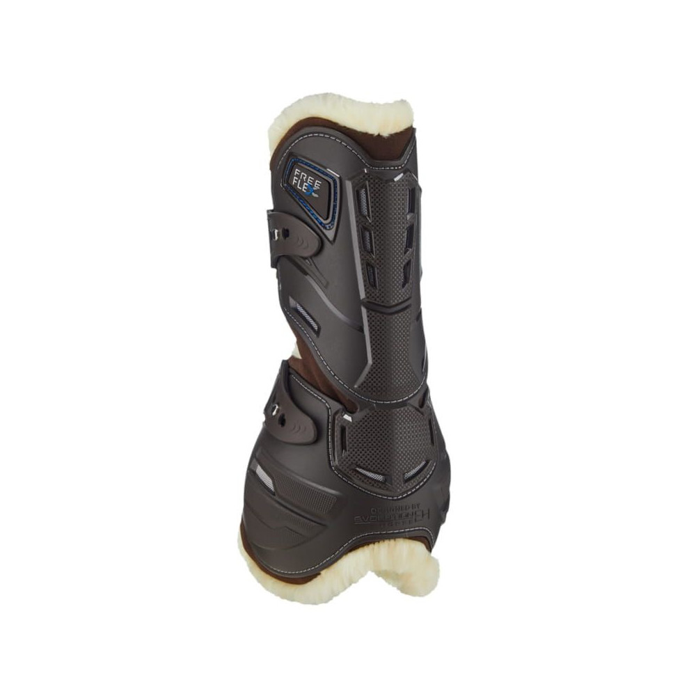 Ochraniacze Skokowe z Futrem Hybrid Tendon Boots Fleece Przednie Brązowe Stubben