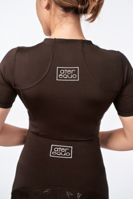 Bluzka Shortsleeve Marrone Ater Equo