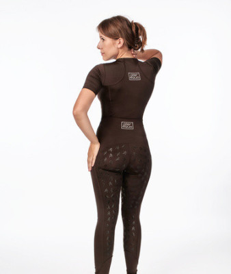 Bluzka Shortsleeve Marrone Ater Equo