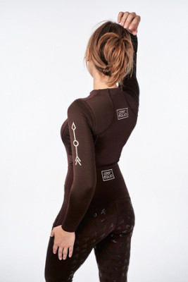 Bluzka Longsleeve Marrone Ater Equo