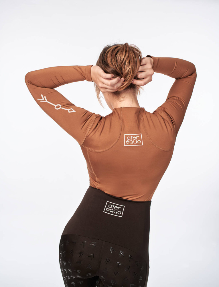 Bluzka z Długim Rękawem Longsleeve Carmel By Karolina Wernerowicz