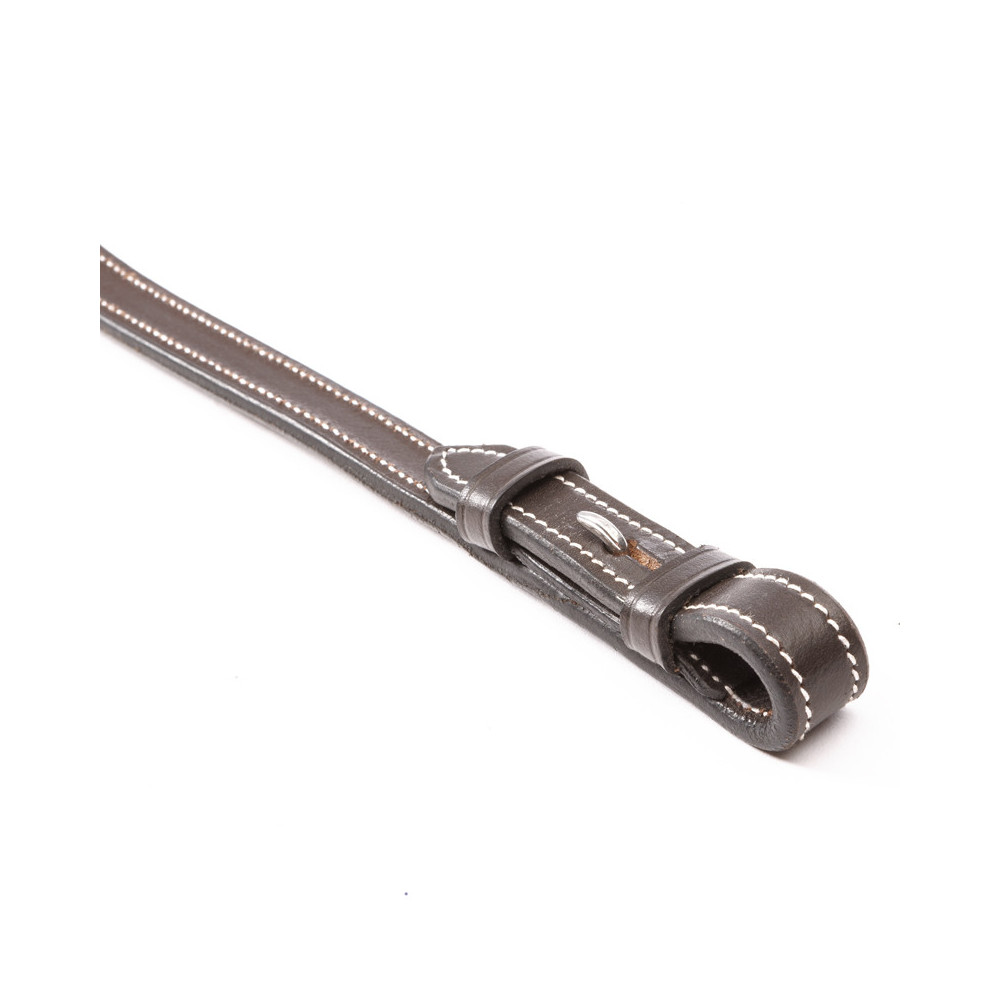 Wodze Plecione z Miękkiej Skóry Hunter Brązowe Kavalkade