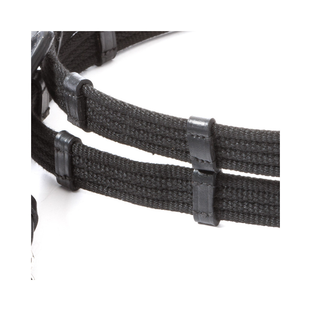 Wodze Parciane Double Ridges 20mm Czarne Kavalkade