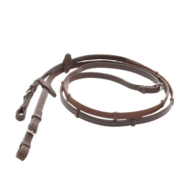 Wodze Softgrip 16mm Brązowe Kavalkade
