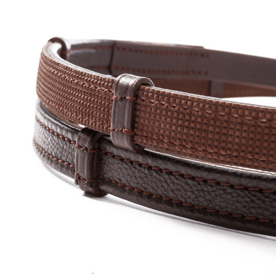 Wodze Softgrip 16mm Brązowe Kavalkade