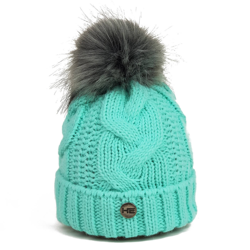 Horsenjoy czapka zimowa damska | Polar i pompon
