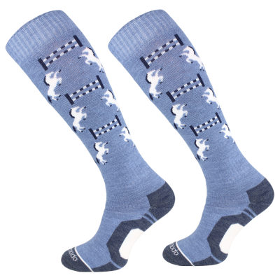 Podkolanówki Zimowe Z Konikami Denim Comodo