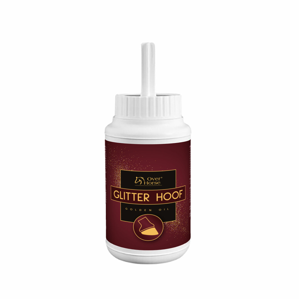 Olej Do Kopyt z Brokatem Glitter Hoof Golden Oil Over Horse