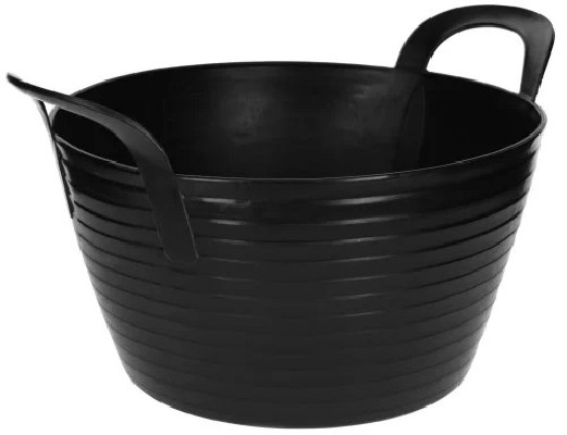 Wiadro Gumowe FlexBag, 12 l Czarne Kerbl