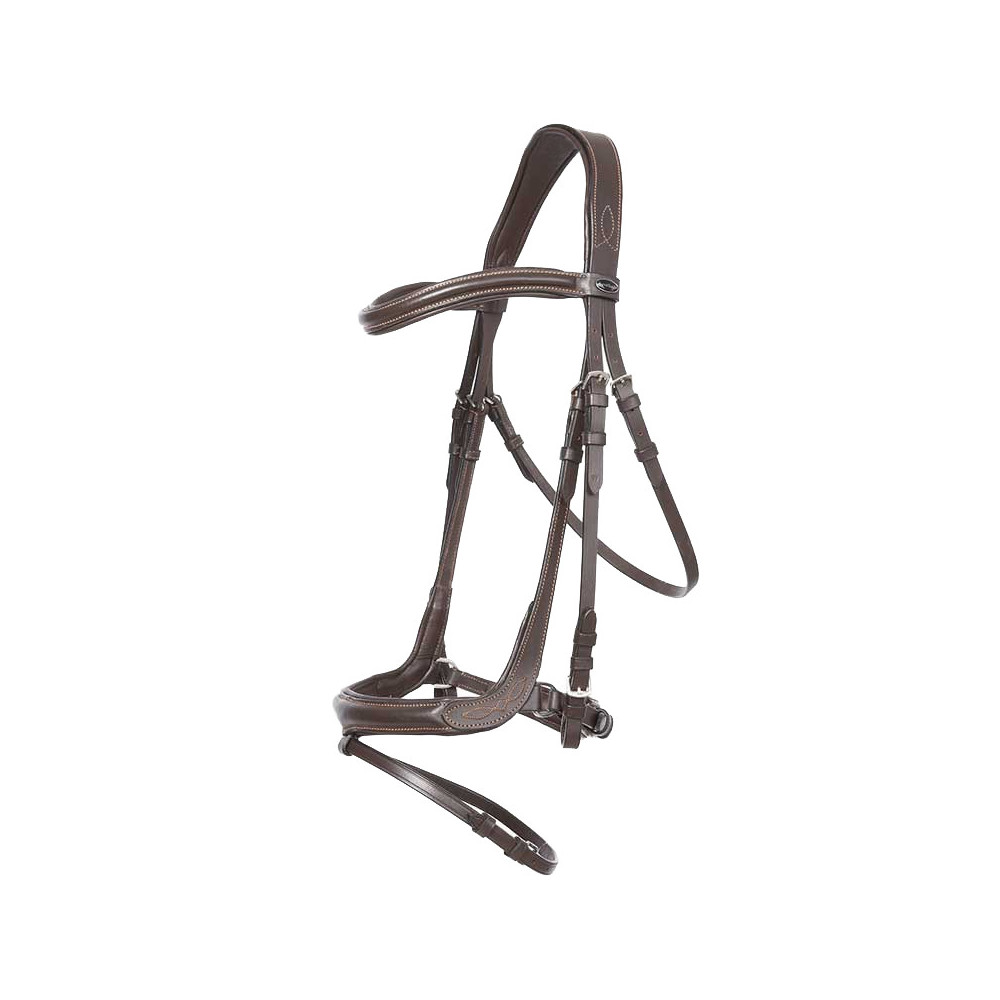 Ogłowie z Nachrapnikiem Angielskim Ivy Brązowe Kavalkade