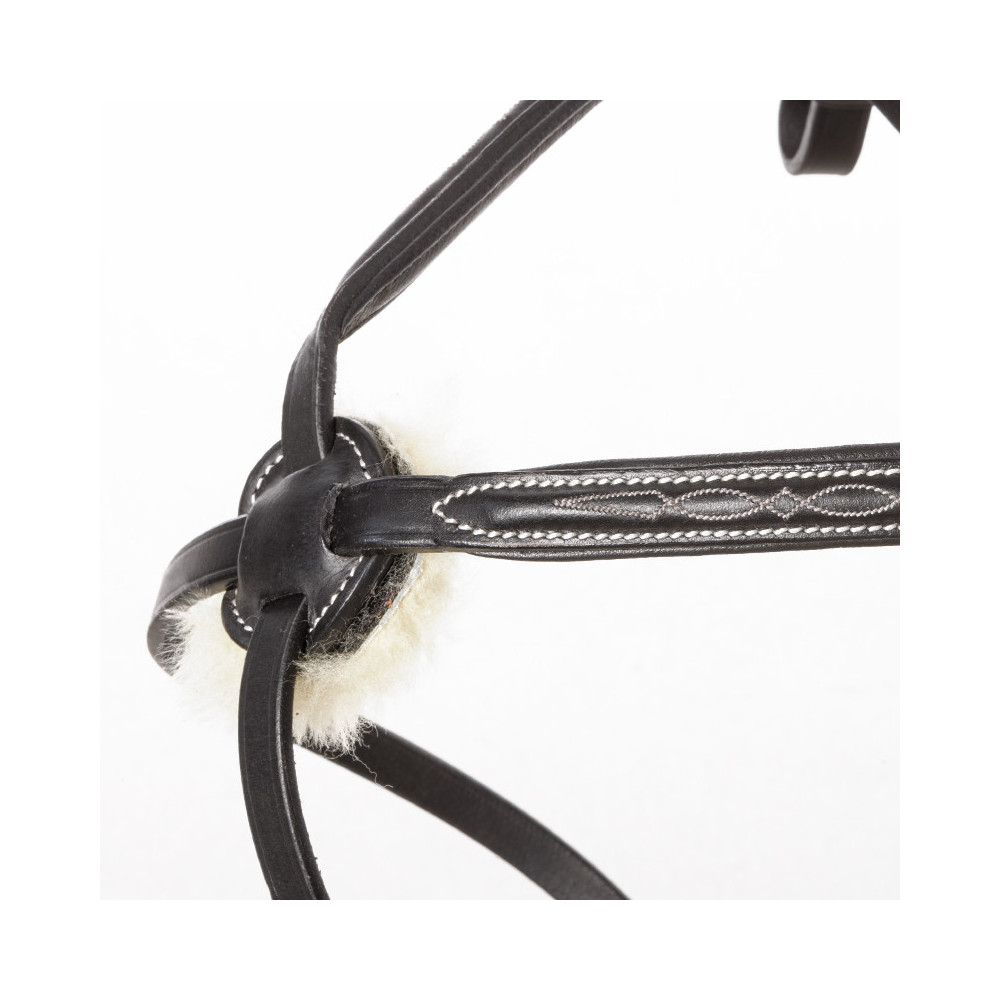 Ogłowie Z Nachrapnikiem Meksykańskim Diandro Czarne Kavalkade