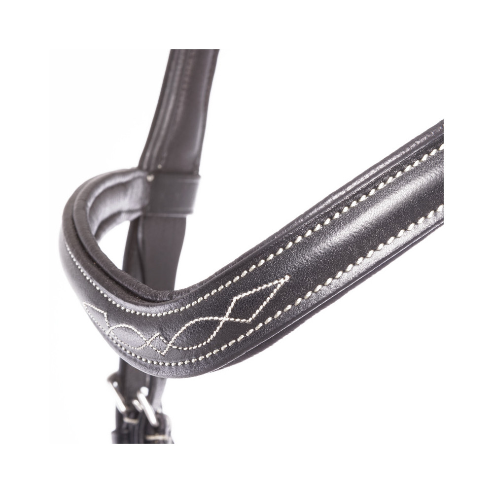 Ogłowie Z Nachrapnikiem Meksykańskim Diandro Czarne Kavalkade