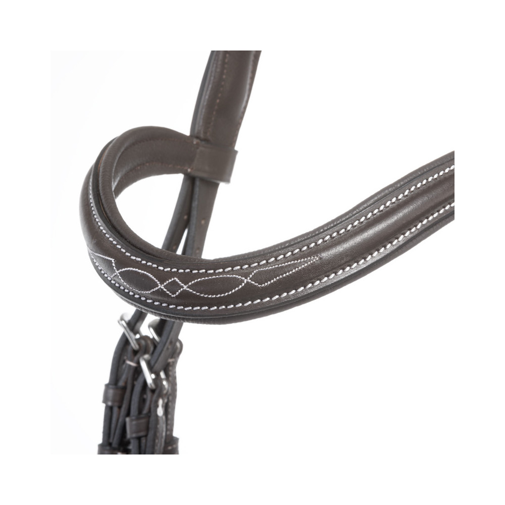 Ogłowie Z Nachrapnikiem Meksykańskim Diandro Brązowe Kavalkade