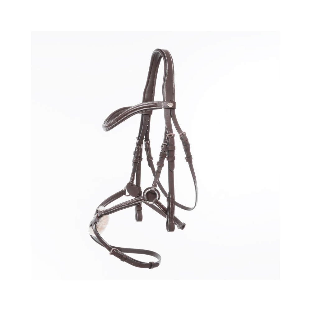 Ogłowie Z Nachrapnikiem Meksykańskim Diandro Brązowe Kavalkade