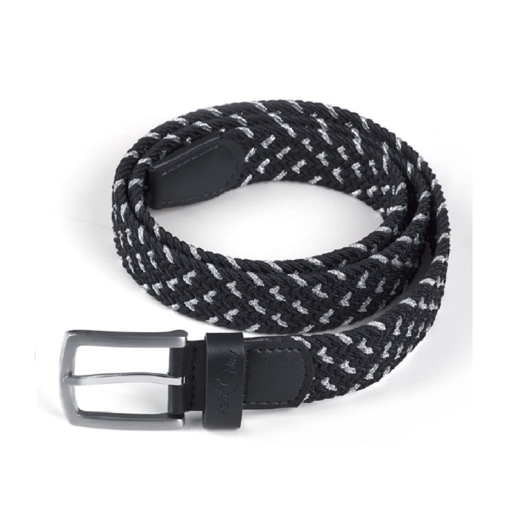 Pasek Hill Braid Czarno-Srebrny Fair Play