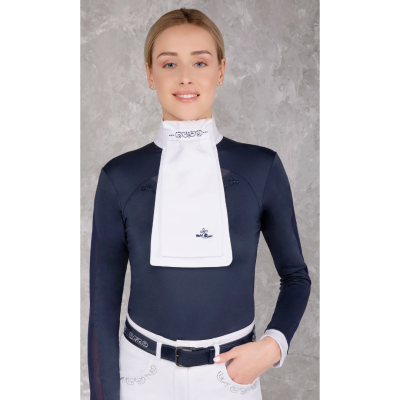 Plastron Andrea Chic Biało-Granatowy Fair Play