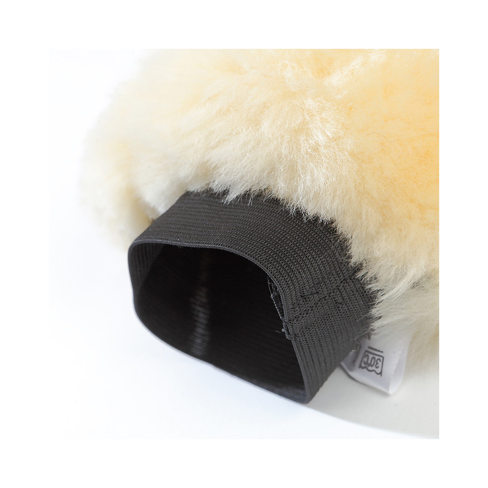 Rękawica Do Czyszczenia Ze Skóry Jagnięcej Beżowa Kavalkade