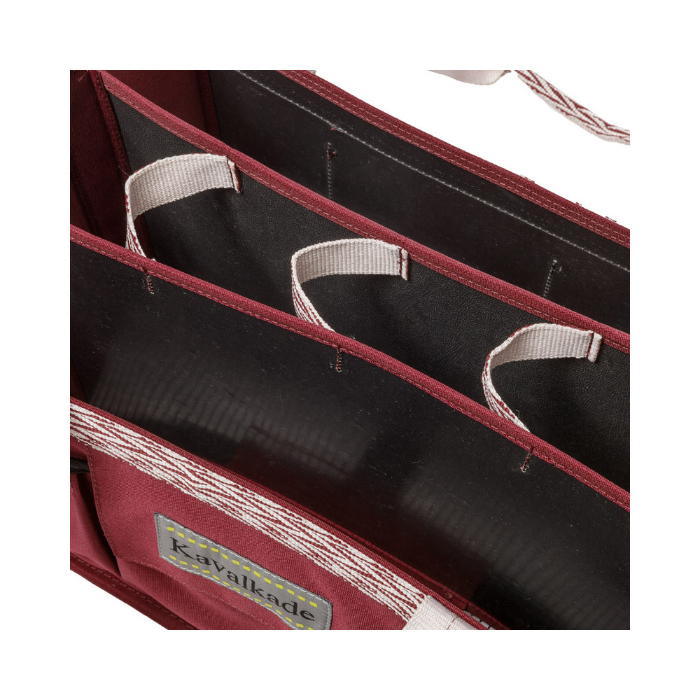 Torba na Akcesoria Jeździeckie Składana Bordowa Kavalkade