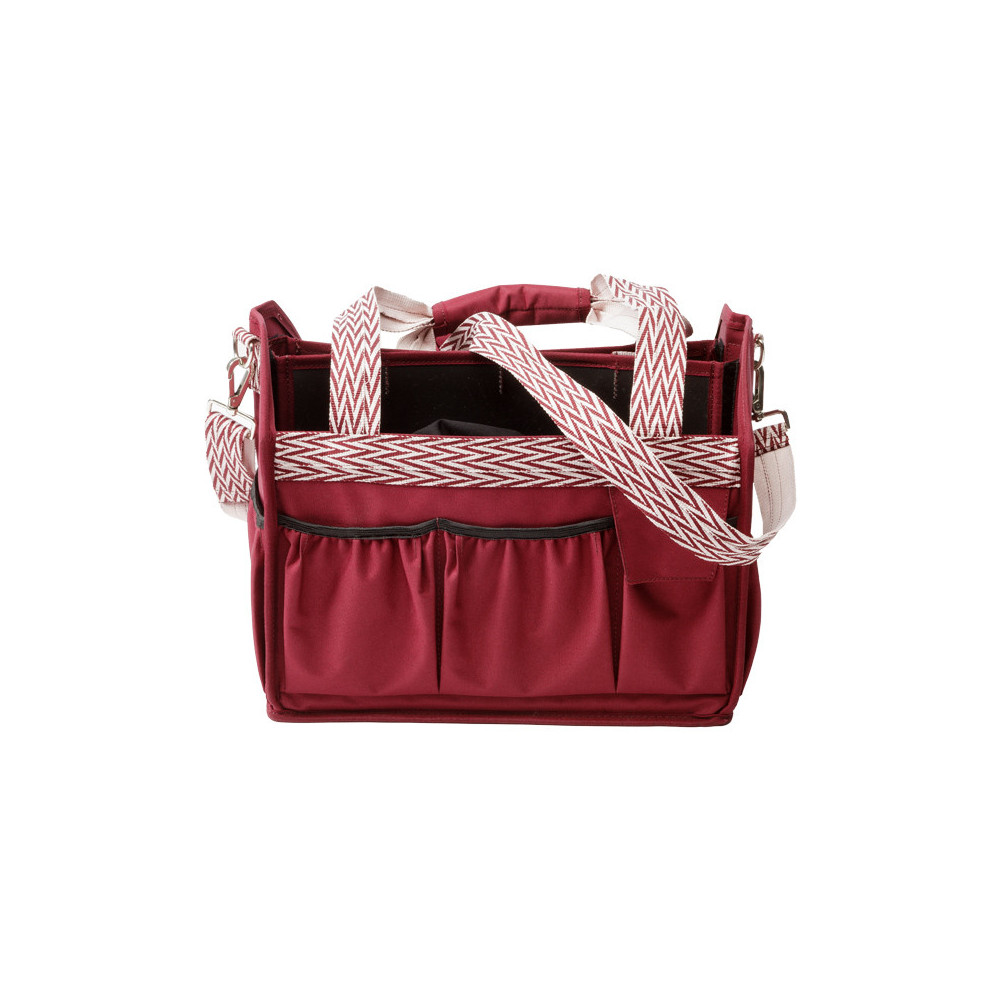 Torba na Akcesoria Jeździeckie Składana Bordowa Kavalkade