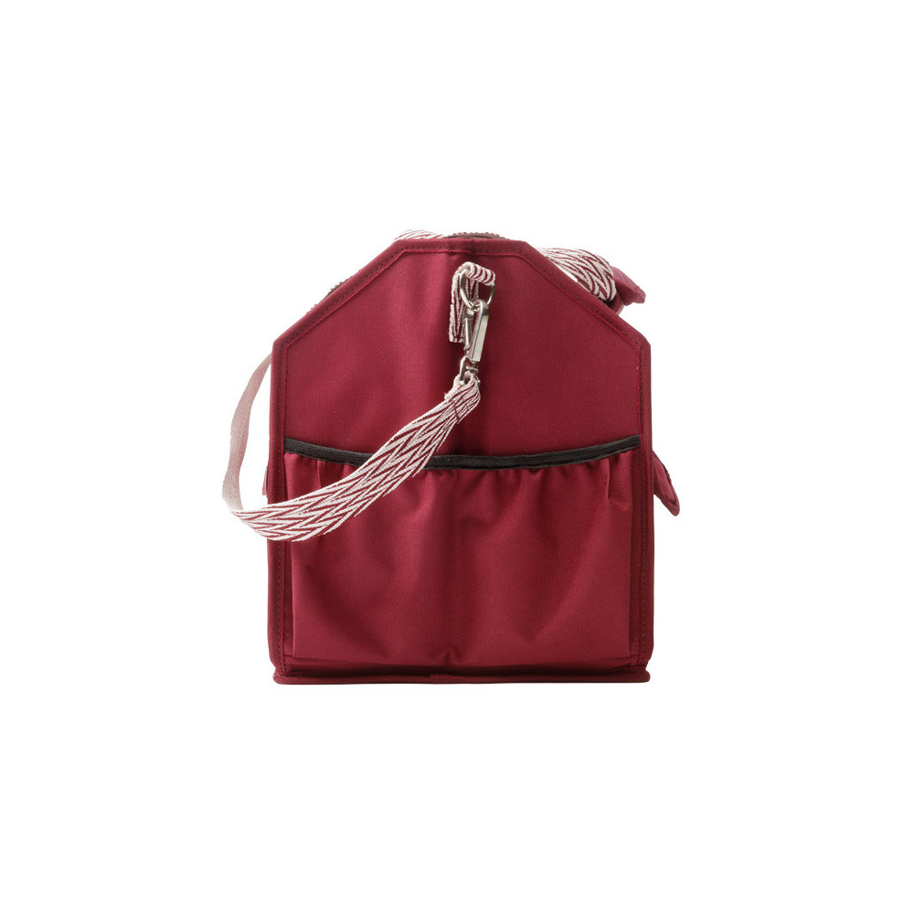 Torba na Akcesoria Jeździeckie Składana Bordowa Kavalkade