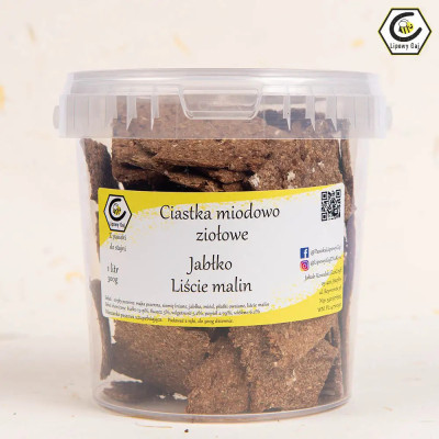 Ciastka Miodowo Ziołowe – Jabłko Liście Malin Lipowy Gaj