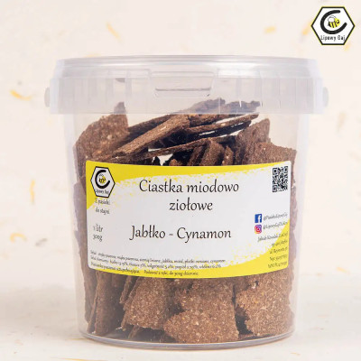 Ciastka Miodowo Ziołowe – Jabłko Cynamon Lipowy Gaj