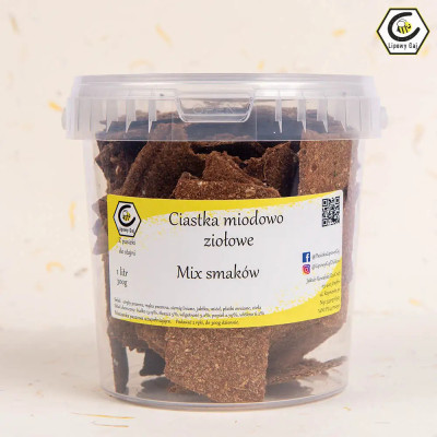 Ciastka Miodowo Ziołowe – Mix Smaków Lipowy Gaj