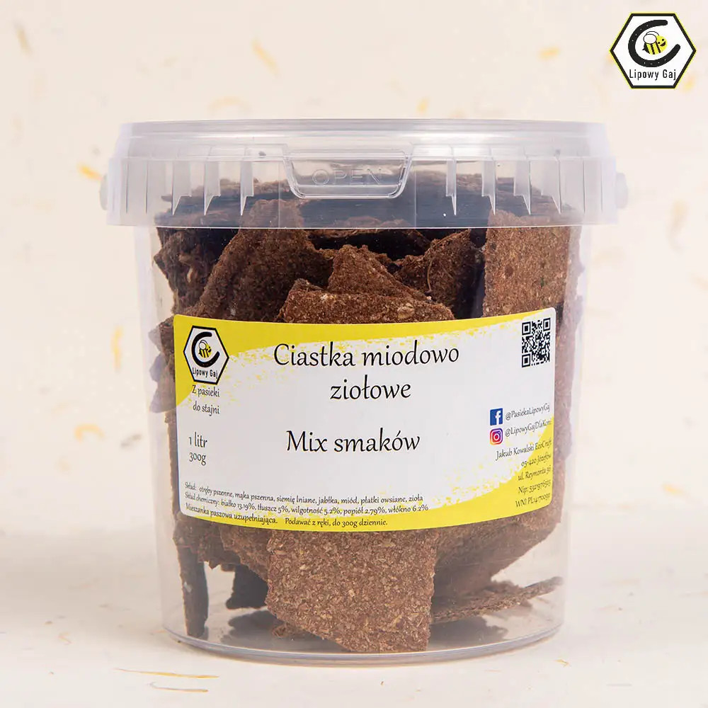 Ciastka Miodowo Ziołowe – Mix Smaków Lipowy Gaj Ciastka Miodowo Ziołowe – Mix Smaków Lipowy Gaj