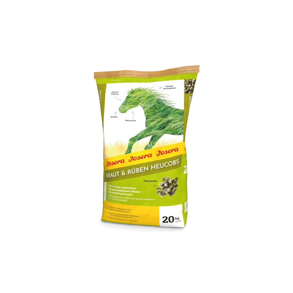 Trawokulki Dla Koni Kraut & Rüben Heucobs 20kg Josera