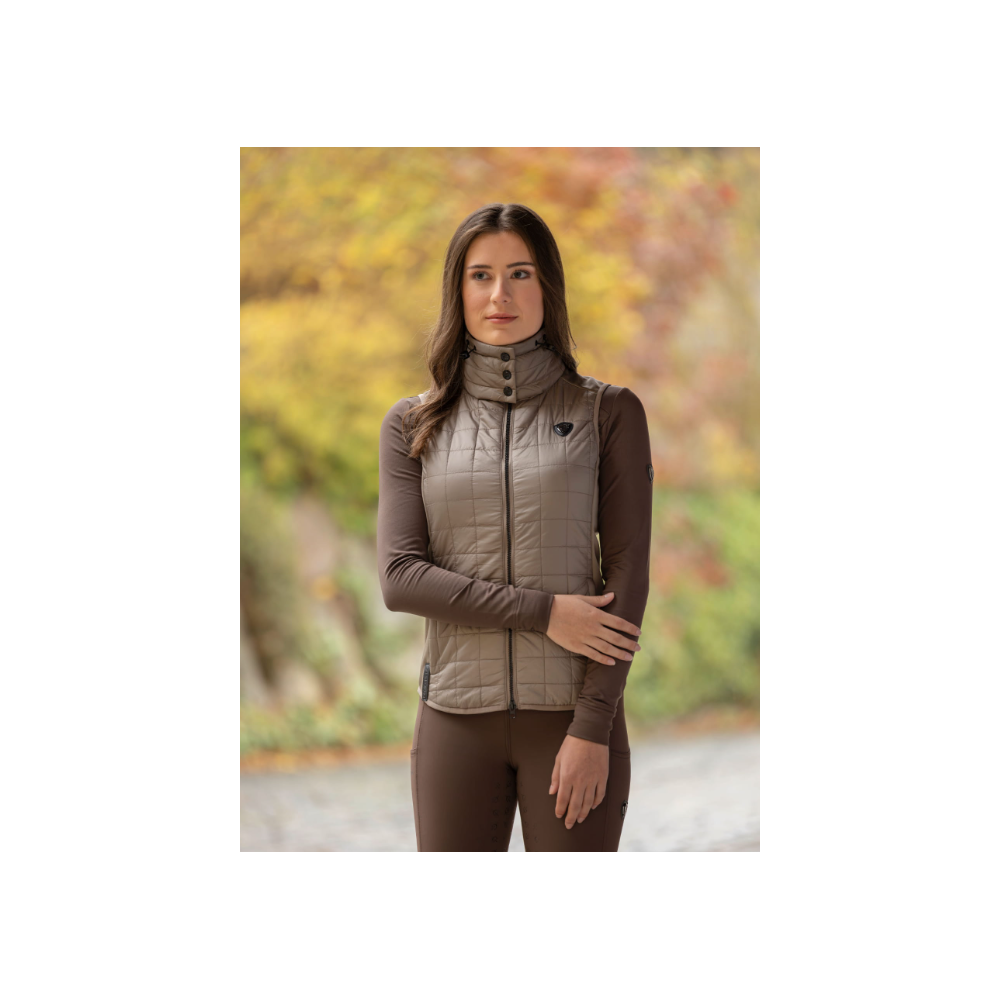 Pikowana Kamizelka A/W 2024 Taupe Covalliero Pikowana Kamizelka A/W 2024 Taupe Covalliero