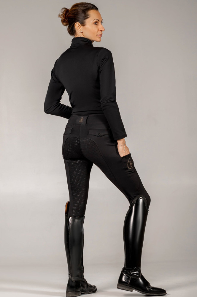 Bregginsy Jeździeckie Zimowe Aspen Czarne Equine Epoque