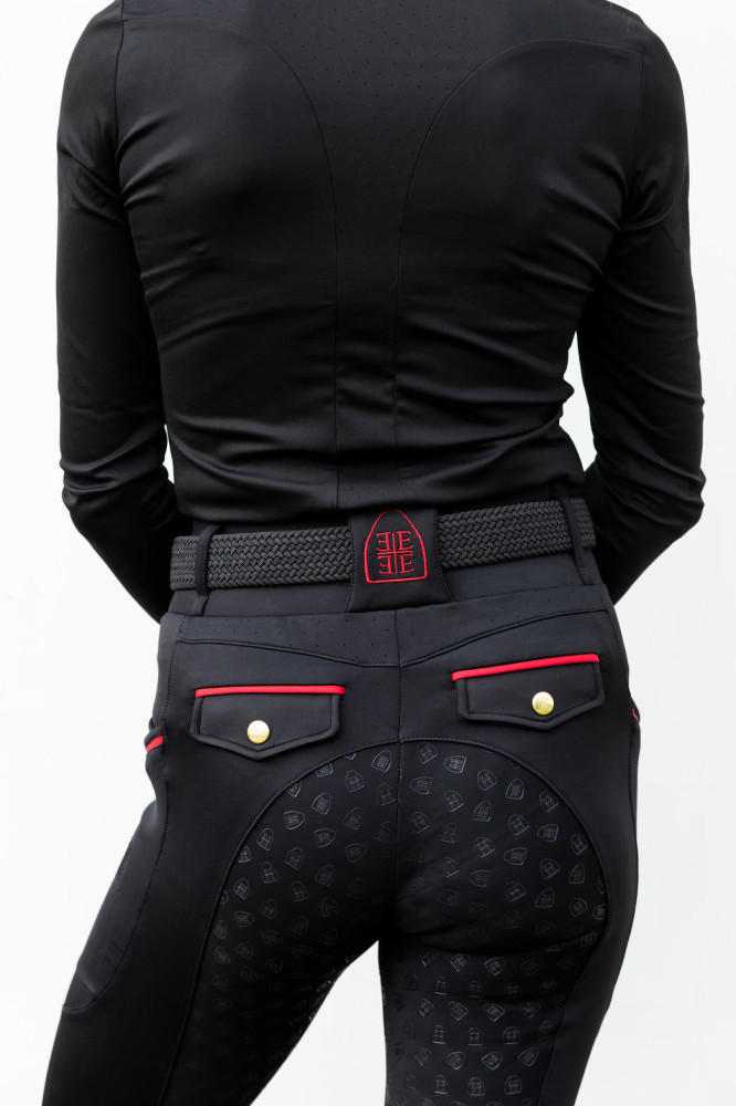 Koszulka Czarna Cannes Equine Epoque