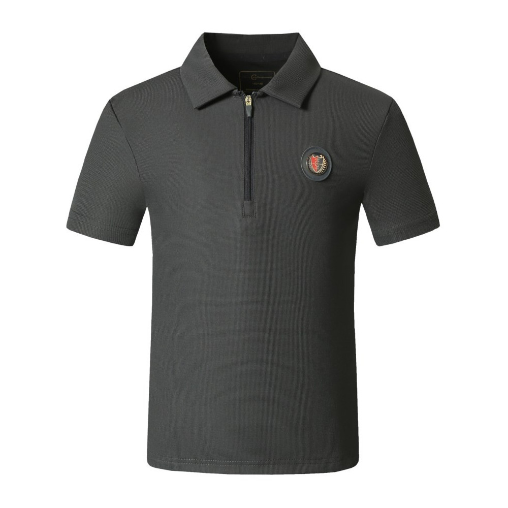 Koszulka z Krótkim Rękawem Męska Polo Steel Grey Anniversary 25 Covalliero Koszulka z Krótkim Rękawem Męska Polo Steel Grey Anniversary 25 Covalliero