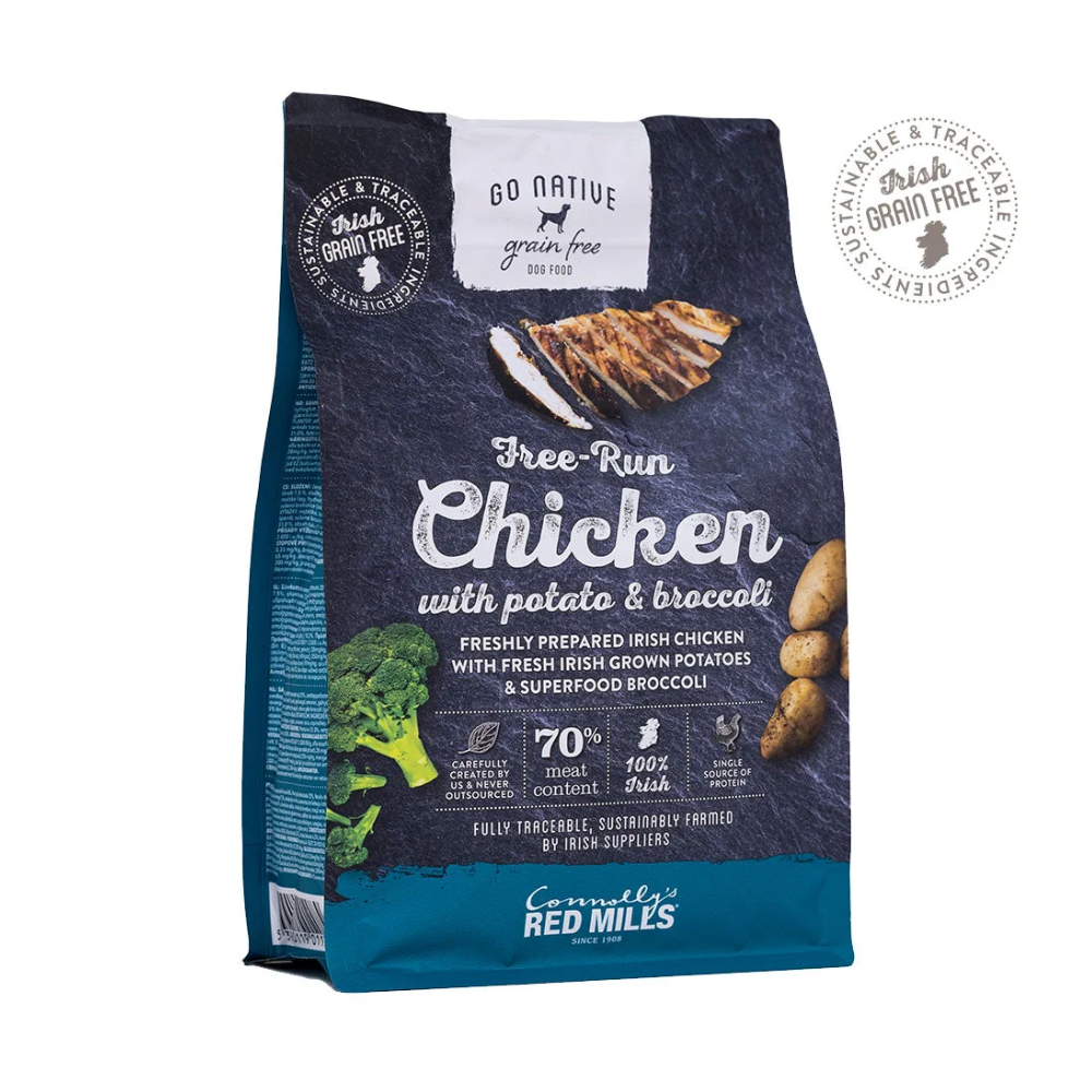 Karma dla psa z kurczakiem, ziemniakiem i brokułem Go Native