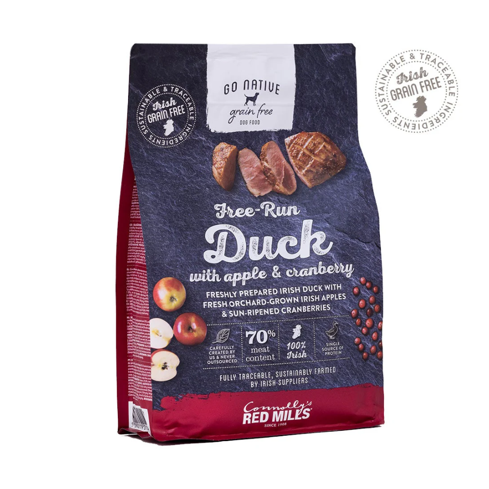 Karma dla psa z kaczką, jabłkiem i żurawiną Go Native