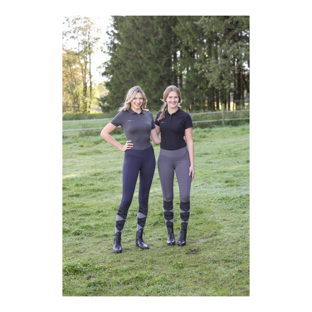 Legginsy jeździeckie "Classic Star" Grafitowy Covalliero