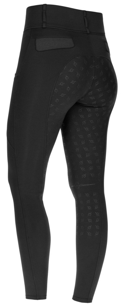 Legginsy jeździeckie "High Waist" Czarne Covalliero