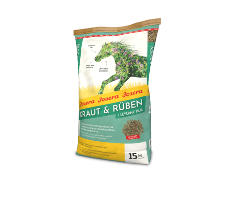 Granulat z Lucerny "Luzerne Pur Kraut & Rüben" 15 kg Josera
