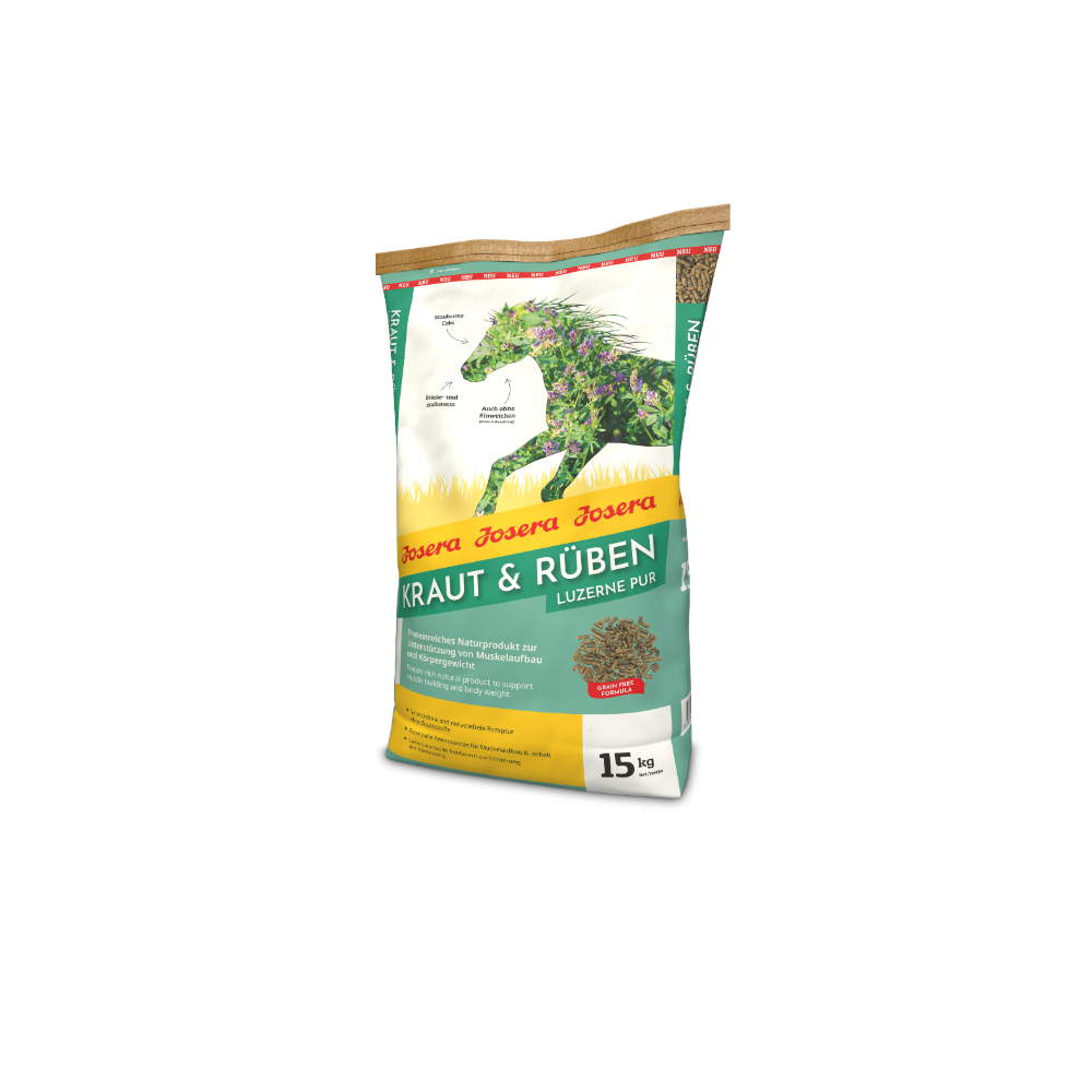 Granulat z Lucerny "Luzerne Pur Kraut & Rüben" 15 kg Josera Granulat z Lucerny "Luzerne Pur Kraut & Rüben" 15 kg Josera