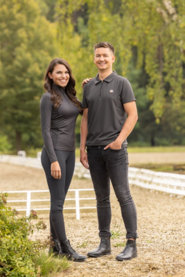 Bluzka z Długim Rękawem Damska Active Steel Grey Anniversary 25 Covalliero
